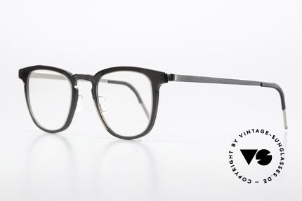Lindberg 1252 Acetanium Designer Frame Gray Silver, great frame made of acetate & titanium combination, Made for Men and Women