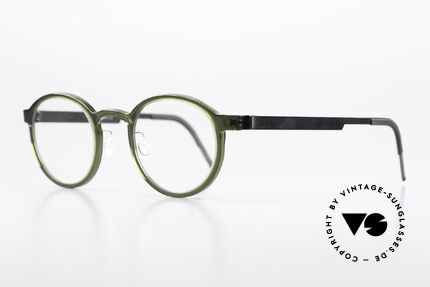 Lindberg 1014 48 Acetanium Panto Glasses Green Gray, musician Sting also wears Lindberg glasses, M. 1014, Made for Men and Women