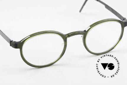 Lindberg 1014 48 Acetanium Panto Glasses Green Gray, simply timeless, stylish & innovative: grade 'vintage', Made for Men and Women