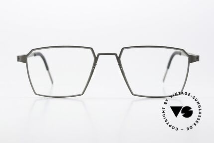 Lindberg 9628 Strip Titanium Striking Designer Eyewear, model 9628, size 51/18, with color: gray / anthracite, Made for Men and Women