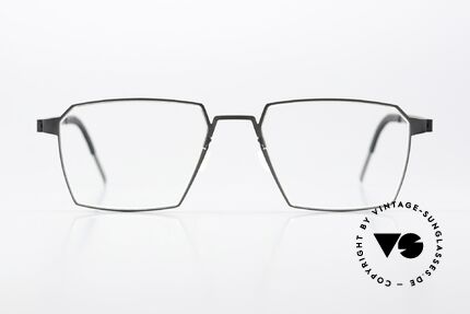 Lindberg 9628 Strip Titanium Matt Black Titan Frame, model 9628 in size 51/18, with color: U9 matt black, Made for Men and Women