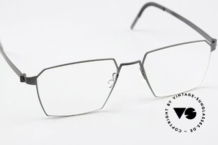 Lindberg 9628 Strip Titanium Matt Black Titan Frame, unworn, NOS, with an original hard case by Lindberg, Made for Men and Women