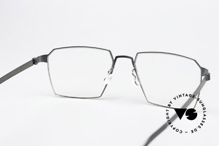 Lindberg 9628 Strip Titanium Matt Black Titan Frame, titanium frame fits lenses (optical / sun) of any kind, Made for Men and Women
