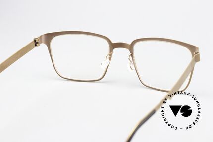 Lindberg 9627 Strip Titanium Bronze Copper Finish, titanium frame fits lenses (optical / sun) of any kind, Made for Men and Women
