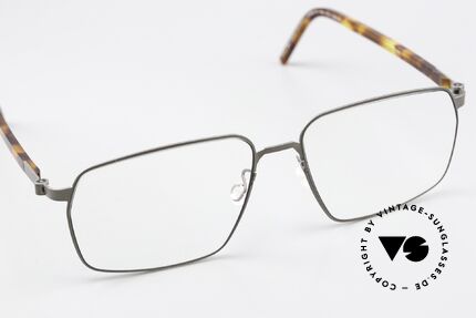 Lindberg 9635 Strip Titanium Frame With Acetate Temples, unworn, NOS, with an original hard case by Lindberg, Made for Men and Women