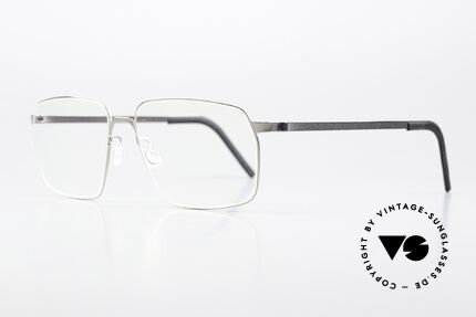 Lindberg 9635 Strip Titanium Titan Frame Polished Silver, light as a feather but extremely stable & very durable, Made for Men and Women