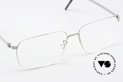 Lindberg 9635 Strip Titanium Titan Frame Polished Silver, unworn, NOS, with an original hard case by Lindberg, Made for Men and Women