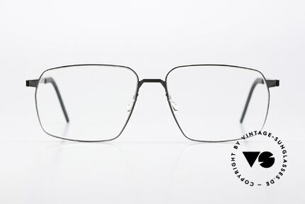 Lindberg 9635 Strip Titanium Titan Frame Polished Black, model 9635 in size 56/15; color PU9: polished black, Made for Men and Women