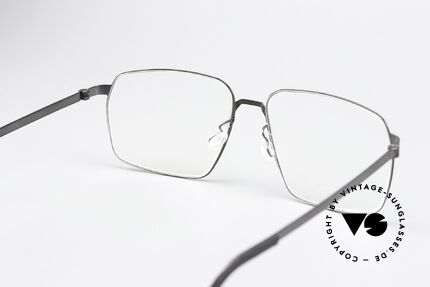 Lindberg 9635 Strip Titanium Titan Frame Polished Black, titanium frame fits lenses (optical / sun) of any kind, Made for Men and Women