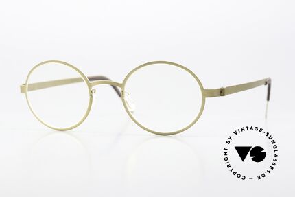 Lindberg 9587 Strip Titanium Round Glasses Men & Women Details
