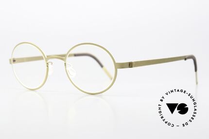 Lindberg 9587 Strip Titanium Round Glasses Men & Women, light as a feather but extremely stable & very durable, Made for Men and Women
