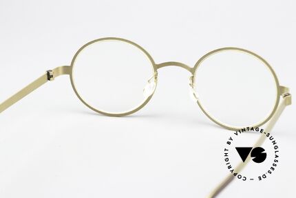 Lindberg 9587 Strip Titanium Round Glasses Men & Women, orig. DEMO lenses can be replaced with prescriptions, Made for Men and Women