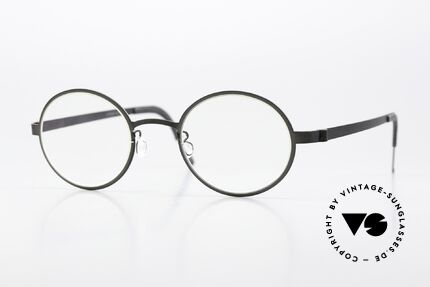 Lindberg 9587 Strip Titanium Black Designer Eyeglasses Details