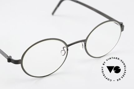 Lindberg 9587 Strip Titanium Black Designer Eyeglasses, unworn, new old stock with original case by Lindberg, Made for Men and Women