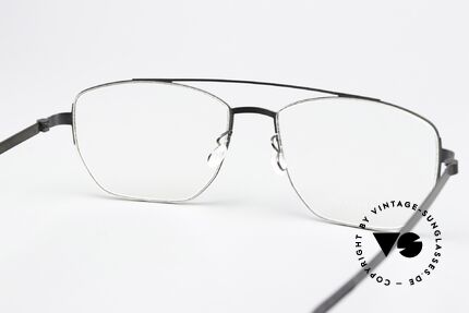 Lindberg 9618 Strip Titanium Black Designer Eyewear, orig. DEMO lenses can be replaced with prescriptions, Made for Men and Women