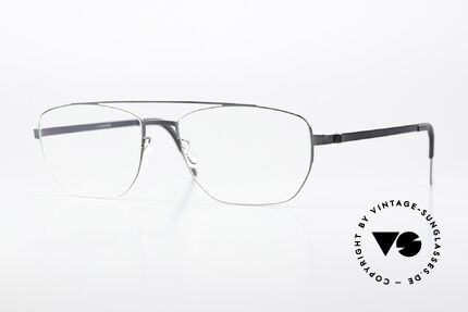 Lindberg 9618 Strip Titanium Polished Gray Eyeglasses Details