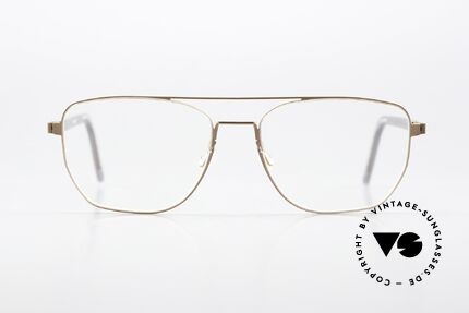 Lindberg 9622 Strip Titanium Frame With Acetate Temples, model 9622 in size 51/15; bronze with gray temples, Made for Men and Women