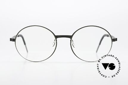 Lindberg 9580 Strip Titanium Designer Frame Matt Black, model 9580, in size 50-18, 135mm temples, color U9, Made for Men and Women