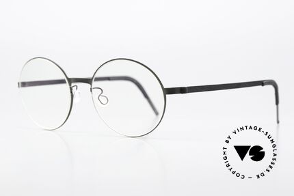 Lindberg 9580 Strip Titanium Designer Frame Matt Black, light as a feather but extremely stable & very durable, Made for Men and Women