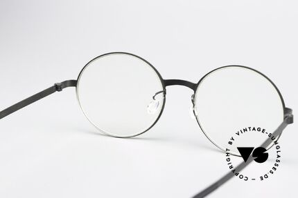 Lindberg 9580 Strip Titanium Designer Frame Matt Black, orig. DEMO lenses can be replaced with prescriptions, Made for Men and Women