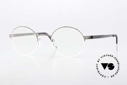 Lindberg 7413 Strip Titanium Round Nylor Frame Silver Details
