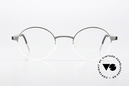 Lindberg 7413 Strip Titanium Round Nylor Frame Silver, ladies & gents model 7413, T407 in size 45-21, 135mm, Made for Men and Women