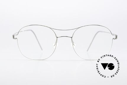 Lindberg Rasmus 49 Air Titan Rim Classic Frame Silver Polished, mod. Rasmus, size 49-19, 145, col P10: polished silver, Made for Men and Women