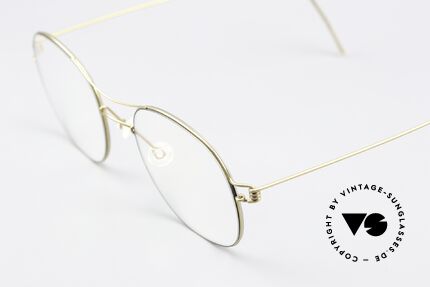 Lindberg Rasmus 49 Air Titan Rim Classic Frame Matt Gold, high-end, stylish & really innovative: grade 'vintage', Made for Men and Women