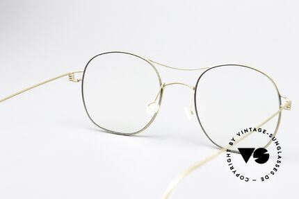 Lindberg Rasmus 49 Air Titan Rim Classic Frame Matt Gold, titanium frame is made for (optical) lenses of any kind, Made for Men and Women