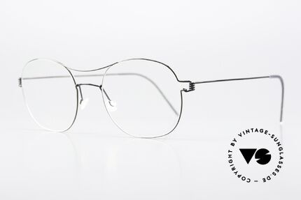 Lindberg Rasmus 49 Air Titan Rim Black Polished Titan Frame, elegant designer eyeglasses for ladies and gentlemen, Made for Men and Women