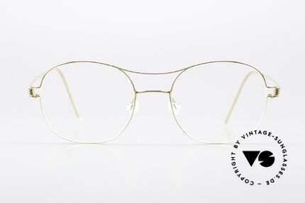 Lindberg Rasmus 47 Air Titan Rim Classic Frame Shiny Gold, model Rasmus, size 47-16, 135, color PGT: shiny gold, Made for Men and Women