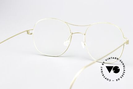 Lindberg Rasmus 47 Air Titan Rim Classic Frame Shiny Gold, titanium frame is made for (optical) lenses of any kind, Made for Men and Women