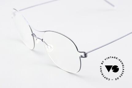 Lindberg Rasmus 47 Air Titan Rim Classic Frame Matt Blue, high-end, stylish & really innovative: grade 'vintage', Made for Men and Women