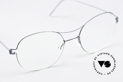 Lindberg Rasmus 47 Air Titan Rim Classic Frame Matt Blue, unworn single item; + orig. magnetic case by Lindberg, Made for Men and Women