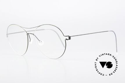 Lindberg April Air Titan Rim Matt Black Titanium Frame, simply timeless, stylish & innovative: grade 'vintage', Made for Women