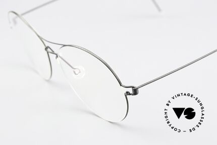 Lindberg April Air Titan Rim Matt Black Titanium Frame, extremely strong, resilient and flexible (and 3g only!), Made for Women