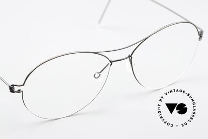 Lindberg April Air Titan Rim Matt Black Titanium Frame, unworn, NOS, with original magnetic case by Lindberg, Made for Women