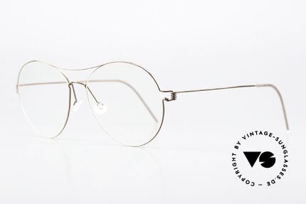 Lindberg April Air Titan Rim Shiny Brown Titan Frame, simply timeless, stylish & innovative: grade 'vintage', Made for Women