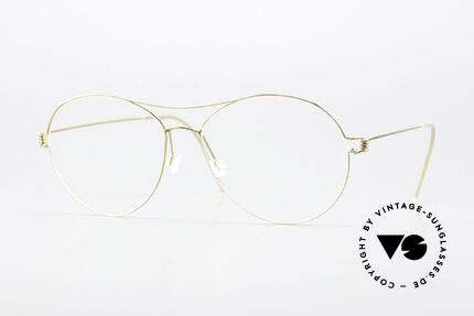 Lindberg April Air Titan Rim Shiny Gold Titanium Frame Details