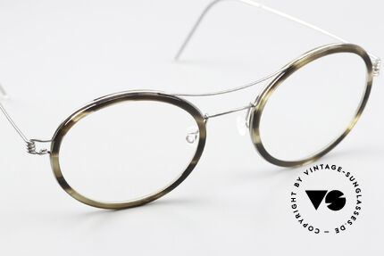 Lindberg Camilla Air Titan Rim Interesting Frame Coloring, unworn, NOS, with original magnetic case by Lindberg, Made for Women