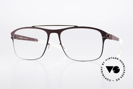 Mykita Corrado Square Frame Burgundy Gold Details
