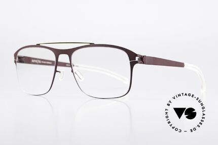 Mykita Corrado Square Frame Burgundy Gold, color is "Gold/Burgundy" = suitable for ladies & gents, Made for Men and Women