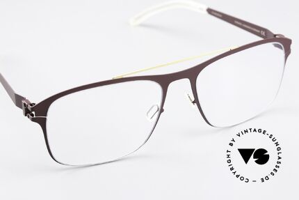 Mykita Corrado Square Frame Burgundy Gold, unworn model with full original packaging by MYKITA, Made for Men and Women