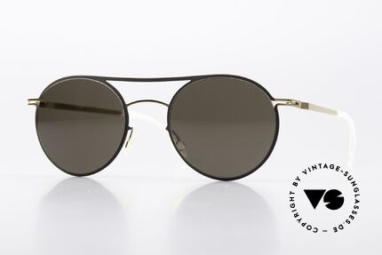 Mykita Tore Round Sunglasses Gold Terra Details