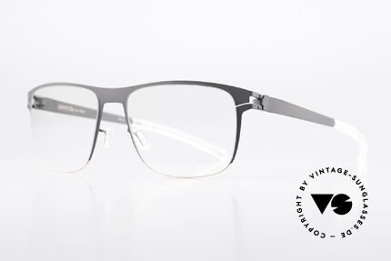 Mykita Edu Frame Basalt Neon Orange, color is "Basalt/Neon Orange" (rather a men's model), Made for Men
