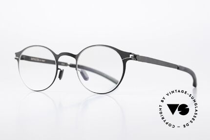 Mykita Isaac Black Panto Specs Unisex, color is "Black" = women's glasses and men's glasses, Made for Men and Women