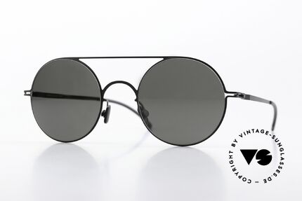 Mykita Touho Round Sunglasses Black Details