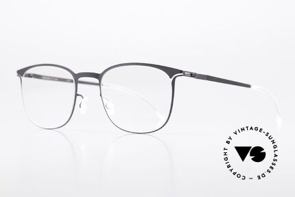 Mykita Lykke Square Panto Eyeglasses, color is called "Blackberry" but looks more anthracite, Made for Women