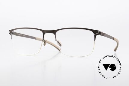 Mykita Vincent Men's Frame Gold Dark Brown Details