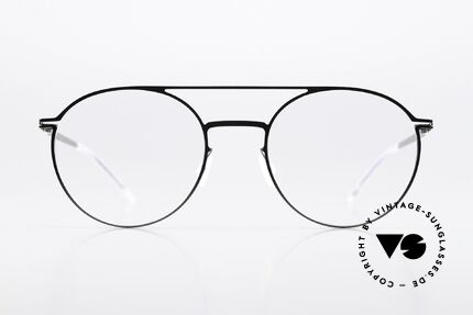 Mykita Kjell Round Frame Shiny Graphite, round frame from the LITE collection (women & men), Made for Men and Women